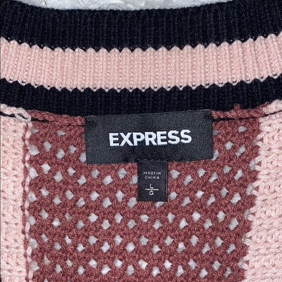EXPRESS Striped Knot Sweater - Picture 2 of 2